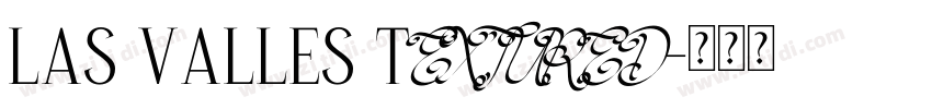 LAS VALLES Textured字体转换